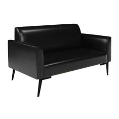 Sofá Namoradeira Pés Villach Marisa Corano Preto D03 - D'rossi