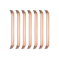 7 Puxadores De Gavetas Armário Móveis Alça Barça Fosco 256mm