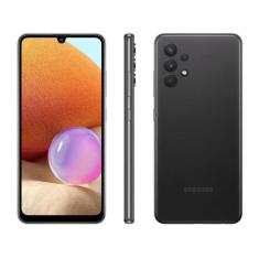 Smartphone Samsung Galaxy A32 128GB Preto 4G - 4GB RAM Tela 6,4 Quatro