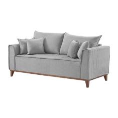 Sofá 4 Lugares Living M-46 Martins Veludo - Martins Estofados, Cinza