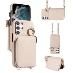 Furiet Capa carteira para Samsung Galaxy S22 Ultra 5G com alça de ombro e fivela de anel, bolsa de órgão flip de couro PU de luxo, suporte de cartão, capa de telefone para S22ultra 22S S 22 S22ultra5g