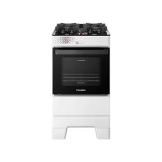 Fogão 4 Bocas Esmaltec Branco Mesa de Vidro Ideal Top Glass T4VAB, Bra