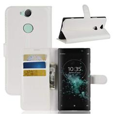 Capa para Sony XA2 Plus, carteira flip de couro PU premium com compartimento para cartão, suporte e fecho magnético [capa interior à prova de choque de TPU] Compatível com Sony XA2 Plus