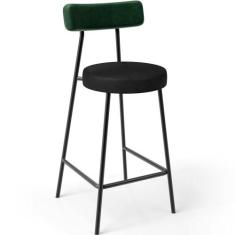 Banqueta Baixa Bar Cozinha Sala De Jantar Milão L02 material sintético