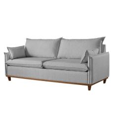 Sofá 4 Lugares Living M-168 Veludo Martins - Martins Estofados, Cinza