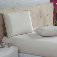 Jogo De Cama Casal 3 Peças Percal 200 Fios Sleep Bege - Tô Decorando