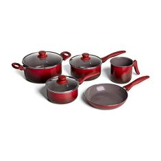 Jogo de Panelas 5 Peças Ceramic Life Easy Brinox - Vermelho