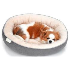 Cama Viena para Cachorro e Gato Pet - Bichinho Chic, Creme, M