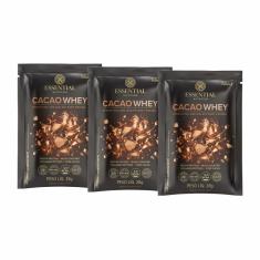 Kit 3X: Cacao Whey Sachê Essential Nutrition 28g
