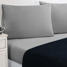 Jogo De Cama Malha Lençol 100% Algodão Gran Moratta 3 Peças Solteiro -