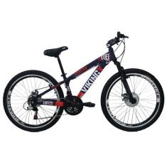 Bicicleta Viking X TUFF25  Freeride Aro 26 Freio a Disco 21 Velocidade