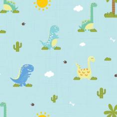 Papel de Parede Infantil Dinossauro Baby 2,70x0,57m - Quartinhos