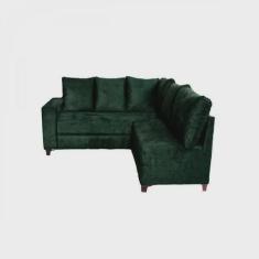 Sofá de Canto 5 Lugares Prata Nabas