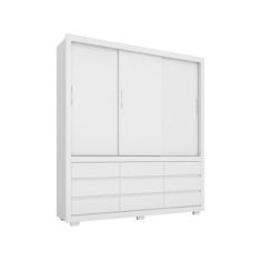 Guarda Roupa Casal 3 Portas Detroit 39290 Branco Demóbile, Branco