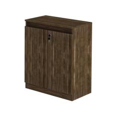 Balcão para Escritório 2 Portas com Chave ME4149 Tecnomobili, Nogal