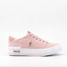 Tênis Coca-Cola Leblon Suede Feminino-Feminino
