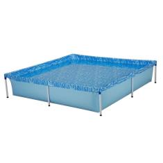 Piscina Infantil Mor 1500L Estrutura Aço 189x189x42 Cm