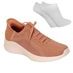 Kit Tênis Skechers Ultra Flex 3.0 Feminino + Par-Feminino