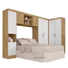 Guarda Roupa Casal Modulado Maeve Boreal/branco - Móveis Arapongas Boreal/branco