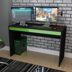Mesa Gamer B23 Nova Mobile Preto/verde