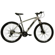 Bicicleta Aro 29 KSW XLT Câmbios Shimano 24v K7 Freios a Disco Hidráulicos Suspensão Com Trava-Unissex