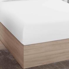 Lençol Avulso Queen Elástico Algodão Premium Branco