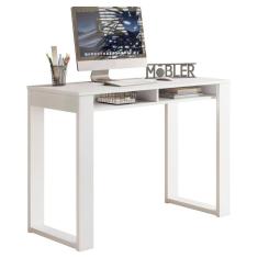 Escrivaninha Para Escritorio Megow 104 Cm Branco Mbl Branco