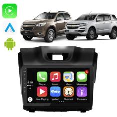 Kit Multimidia Android Carplay Blazer S10 2012-2016 9 Pol GPS Youtube 