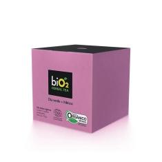 Chá Verde e Hibisco Orgânico biO2 Herbal Tea Caixa 13 Sachês