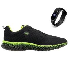 Tenis Masculino Academia Esporte Leve Caminhada ASC Conforto Dia a Dia + Relógio-Masculino