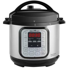 Panela de Pressao Eletrica Britania 5L BPP02G - 66401151  PRETO/INOX  110 VOLTS