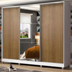 Guarda Roupa Juvenil 100% MDF Madesa Kevin 3 Portas de Correr com Espe