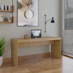 Mesa Para Escritório Diretor 160cm Turim Espresso Móveis Lamina Mel