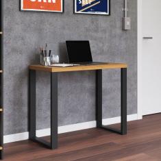 Escrivaninha 89,5cm Industrial Dalla Costa Freijó/Preto