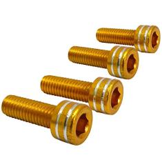 Kit 2 Conjuntos de Parafuso XON para Suporte de Caramanhola em Alumínio Amarelo