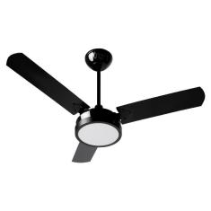 Ventilador De Teto Tron Citrino Led 3 Pás Preto 127V Tron