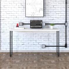 Mesa Dynamica 135x50x75cm Snow - Est.preta Snow - Est.preta