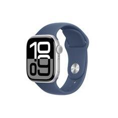 Apple Watch Series 10 GPS, Caixa Prateada de Alumínio de 42 mm, Pulseira Esportiva Denim, Tamanho P/M - MWWA3AM/A