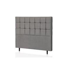 Cabeceira Queen Livia 160 CM Suede Cinza - D A Decor