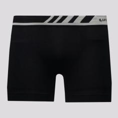 Cueca Boxer Lupo Microfibra Preta e Cinza, M
