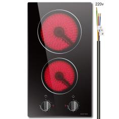 Fogão elétrico NOXTON 2 queimadores 3000W 220-240V 30cm