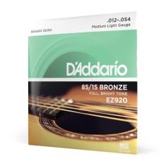Encordoamento Para Violão Aço .012-.054 D'Addario Bronze 85/15 EZ920 -