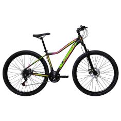 Bicicleta Aro 29 Feminina Alfameq Pandora Alumínio 24v Freio a Disco Suspensão Dianteira-Feminino