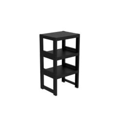 Estante Demi Quadra com 3 Prateleiras - Organize, Preto