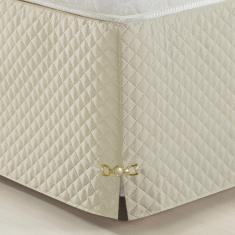 Saia Para Cama Box Queen Size Veneza Palha