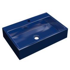 Cuba Pia De Apoio Para Banheiro  Retangular Florenza RT55 Azul Escuro C08 - Mpozenato