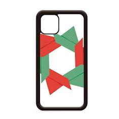 Capa abstrata com estampa de origami de Natal para iPhone 11 Pro Max para Apple Mobile Case Shell