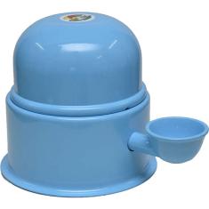 Bebedouro Vida Mansa Alumínio Azul Claro para Raças Pequenas - 1,4 L