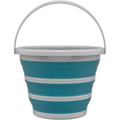 Balde Dobrável Retrátil 10 Litros Flashlimp