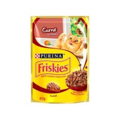 Ração Úmida para Gato Adulto Sachê - Friskies Carne ao Molho 85g, Carn